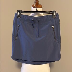 Athleta Navy Skort with Zipper Pockets